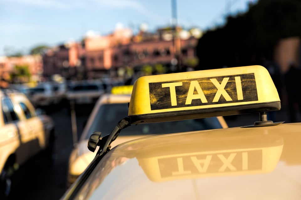 Taxis dans les villes marocaines, Afrique du Nord